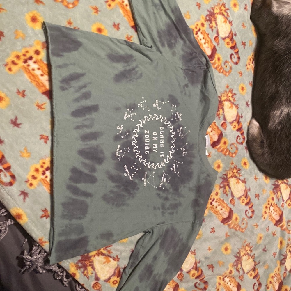 tie dye zodiac long sleeve